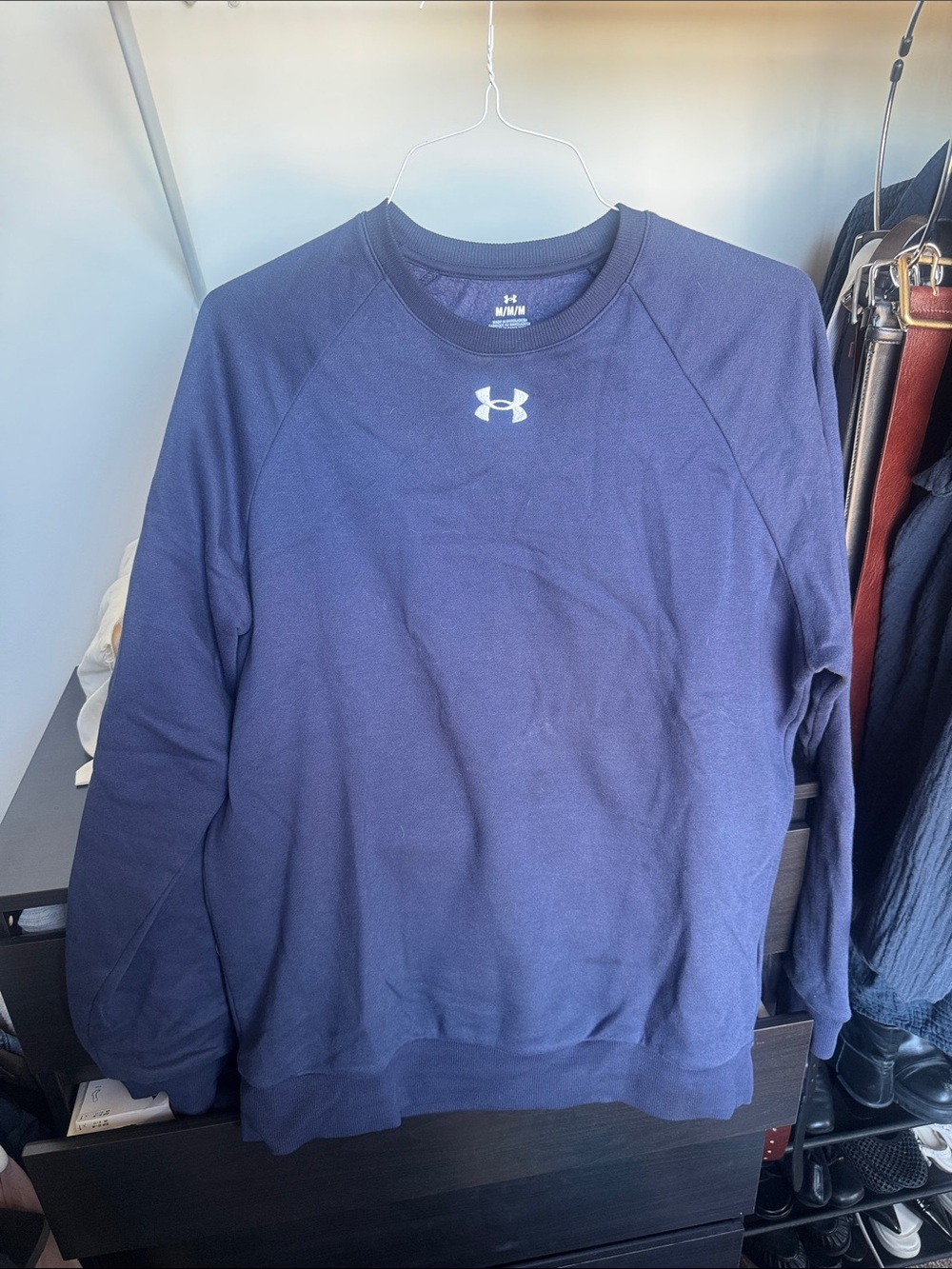 Under Armour Navy Blue Pullover Crew Sweatshirt